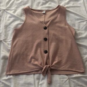 NWOT old navy tank tie front top